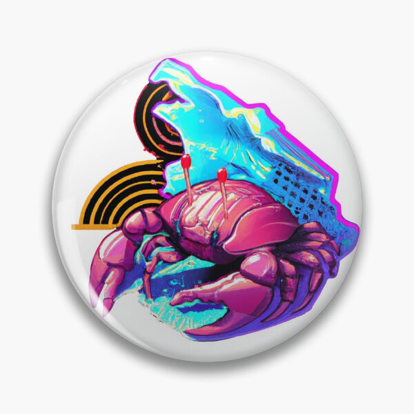 Item preview, Vaporwave Crab #1  designed and sold by DollyArtwork.