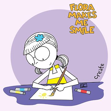 Artwork thumbnail, FLORA MAKES ME SMILE - CREATE by ThePencilCircle