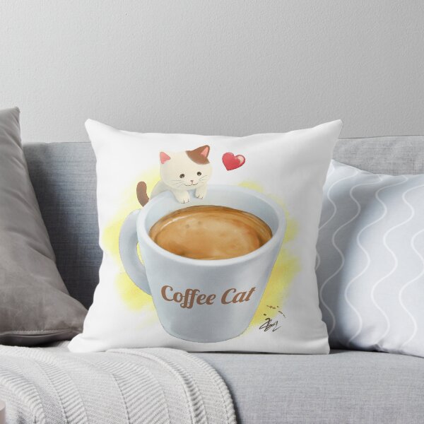 Item preview, Un vaso de cafe gato designed and sold by maygreen.