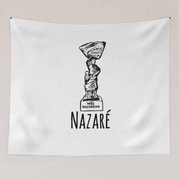 Item preview, Nazare Portugal big waves Mae Nazarena  designed and sold by Tropical Blood.