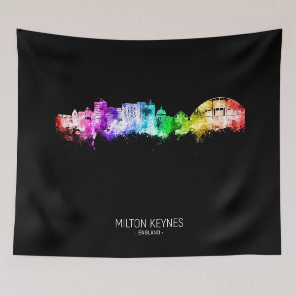 Item preview, Milton Keynes England Skyline designed and sold by ArtPrints.