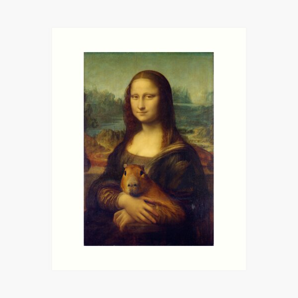 Item preview, mona lisa capybara designed and sold by Nodrazir.