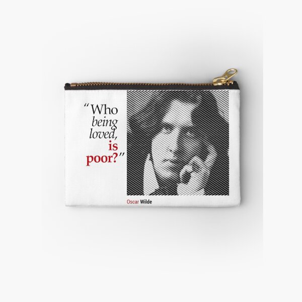 Item preview, Oscar Wilde's Portrait with a Love Quote designed and sold by emotica.