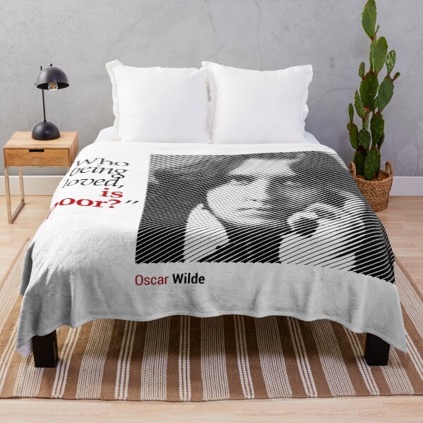 Item preview, Oscar Wilde's Portrait with a Love Quote designed and sold by emotica.