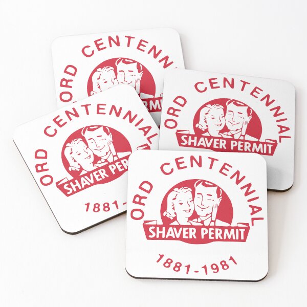 Item preview, Retro Eighties Ord Nebraska Centennial Festival Shaver Permit Button designed and sold by chrisrivait.
