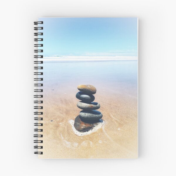 Item preview, Zen Cairn Tower Beach Pebbles Balancing Stones on Beach Sand 1 of 12 designed and sold by Beachy.