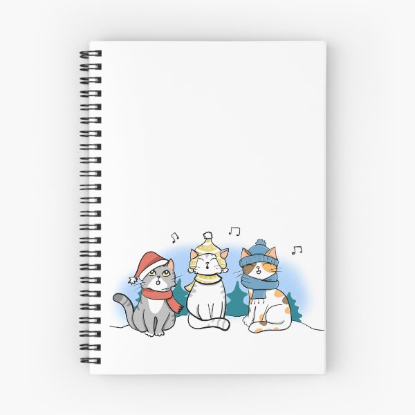 Item preview, Cartoon Cats singing a Christmas Carol designed and sold by Creacats.