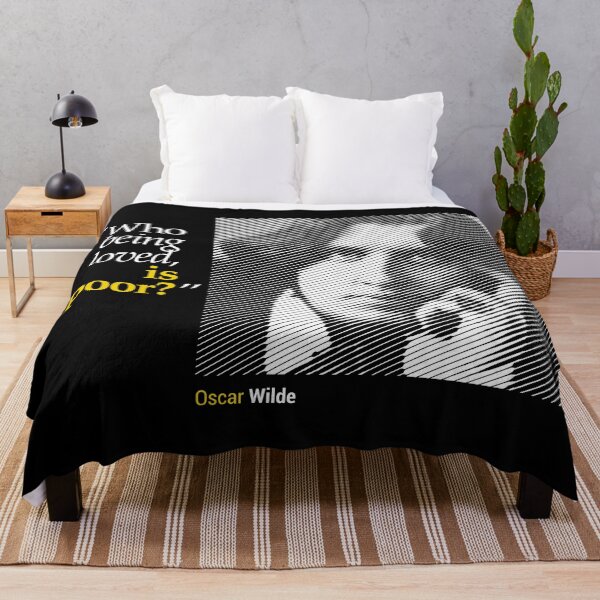 Item preview, Oscar Wilde's Portrait with a Love Quote (inverse) designed and sold by emotica.