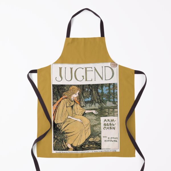 Item preview, Jugend Armseelchen Woman in Forest by Pond  designed and sold by artemisxluna89.