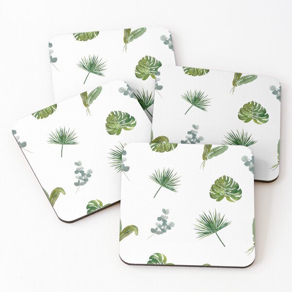 Item preview,  Palm leaves green seamless pattern large version designed and sold by Yana Mustafina | Boho Soulful Designs.