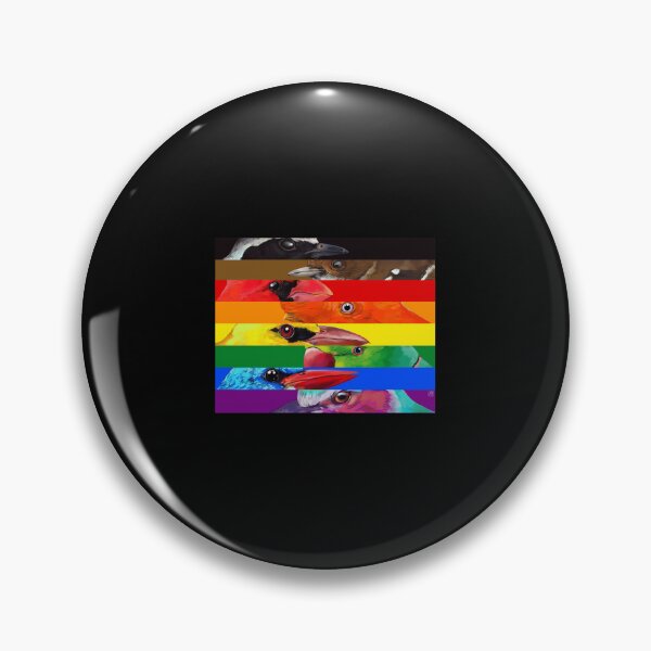 Item preview, LGBTQIA Pride Birds - Black and Brown  designed and sold by shiyuedexterr.