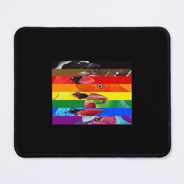 Item preview, LGBTQIA Pride Birds - Black and Brown designed and sold by shiyuedexterr.