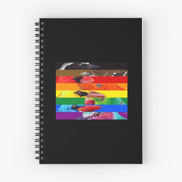 Item preview, LGBTQIA Pride Birds - Black and Brown  designed and sold by shiyuedexterr.