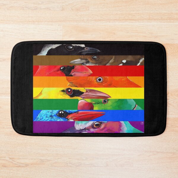 Item preview, LGBTQIA Pride Birds - Black and Brown  designed and sold by shiyuedexterr.