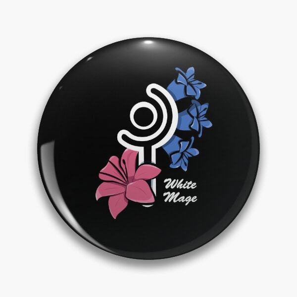 Item preview, White Mage Logo (white-text) designed and sold by ThePhookas.