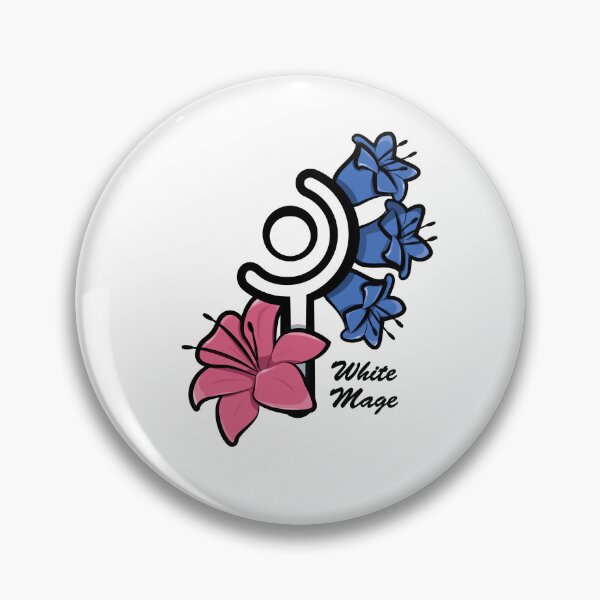 Item preview, White Mage Logo (black - text) designed and sold by ThePhookas.