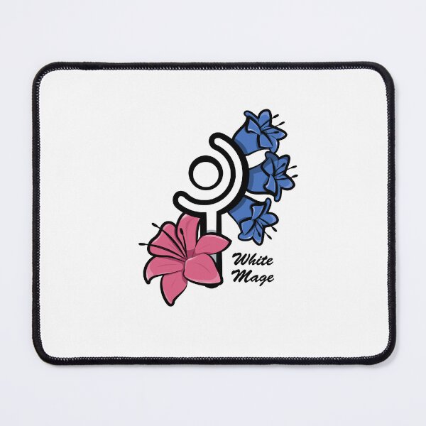 Item preview, White Mage Logo (black - text) designed and sold by ThePhookas.