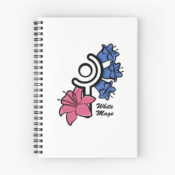 Item preview, White Mage Logo (black - text) designed and sold by ThePhookas.
