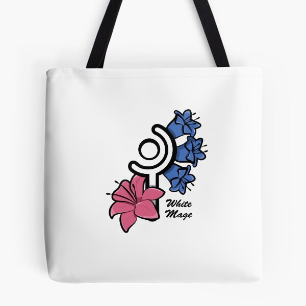 Item preview, White Mage Logo (black - text) designed and sold by ThePhookas.
