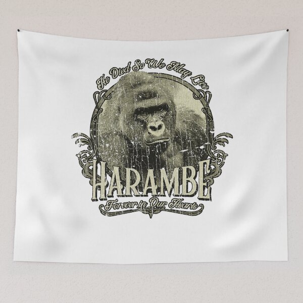 Item preview, Harambe Harambe Forever in Our Hearts 2016  designed and sold by AlexandraAz.