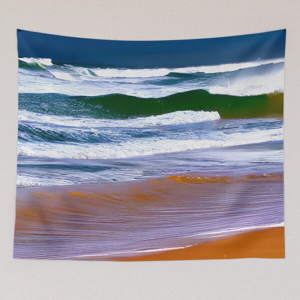 Item preview, seashore, blue ocean waves, sandy beach #6 designed and sold by supeart.