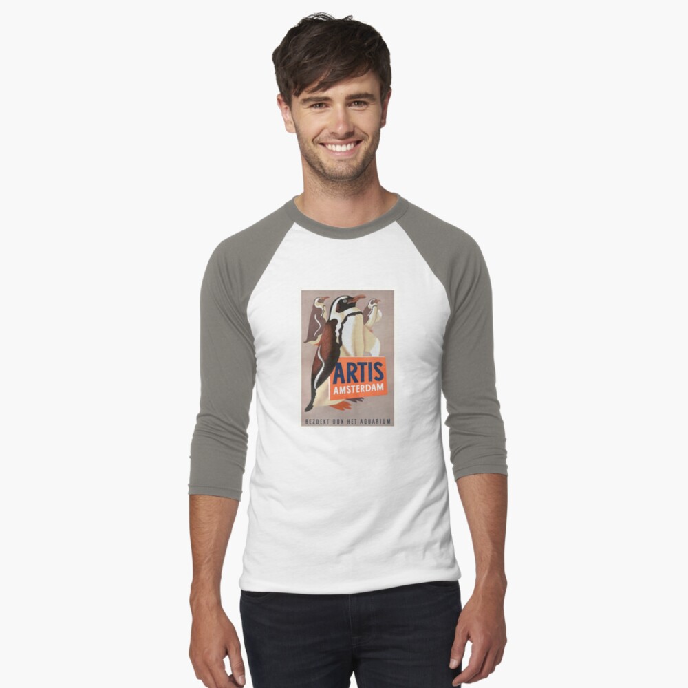 Item preview, Baseball ¾ Sleeve T-Shirt designed and sold by retrographics.