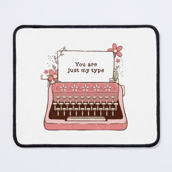Item preview, You Are Just My Type Floral Typewriter by Tobe Fonseca designed and sold by Tobe Fonseca®.