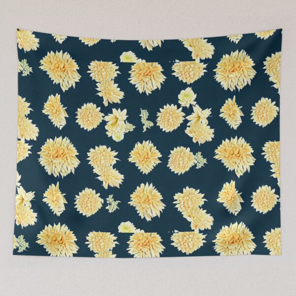 Item preview, yellow flower patterns designed and sold by ArteEterno.