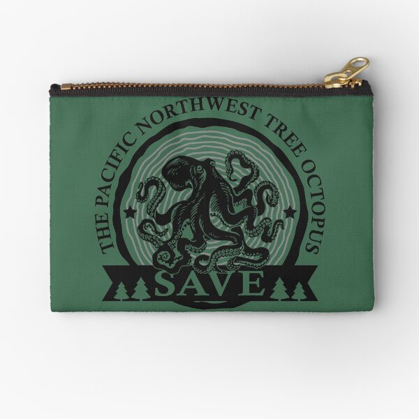 Save the Pacific Northwest Tree Octopus Zipper Pouch