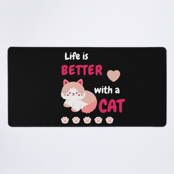 Item preview, Cat lover, Life is better with a cat designed and sold by ColourTrials.