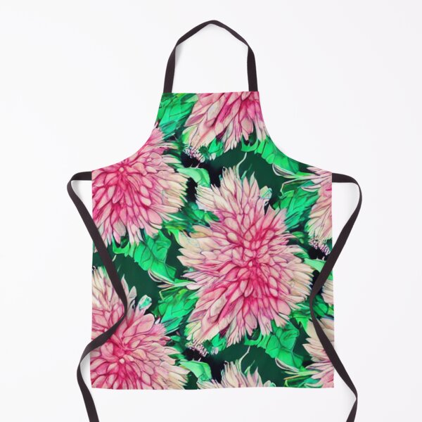 Item preview, Patterns of pink flowers and green leaves designed and sold by ArteEterno.