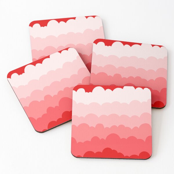 Item preview, Red Pink Clouds - Repeat Pattern designed and sold by SemDesigns1.