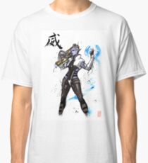 Aria from Mass Effect sumi and watercolor style Classic T-Shirt