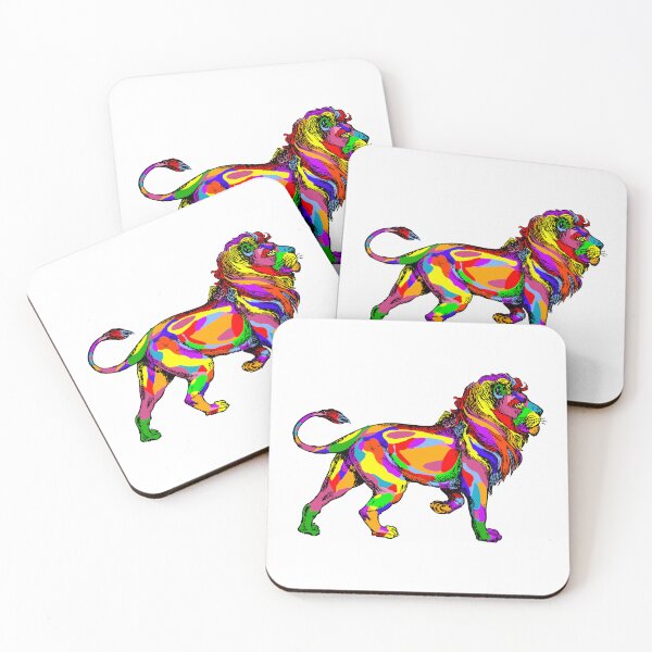 Item preview, Colourful lion | colorful lion illustration  designed and sold by Giovanni-c.