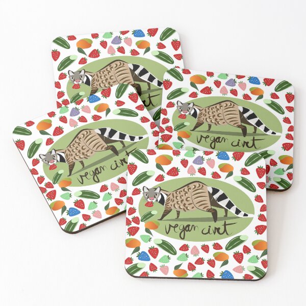 Item preview, Vegan Civet with fruits designed and sold by belettelepink.