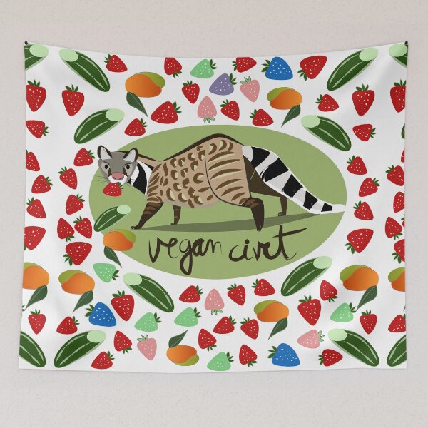 Item preview, Vegan Civet with fruits designed and sold by belettelepink.