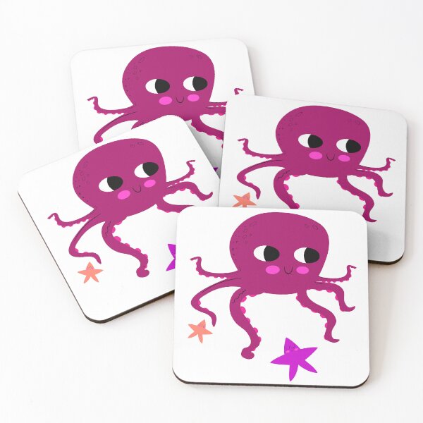 Artikelvorschau, Der neugierige Oktopus spielt mit entspannten Seesternen entworfen und verkauft von thinkittithink.