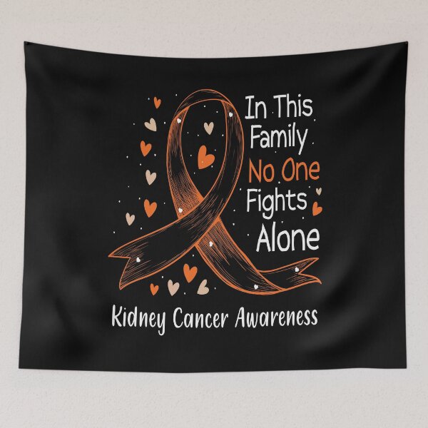 Item preview, Kidney Cancer Awareness- In This Family No One Fights Alone designed and sold by pqrstshirts.