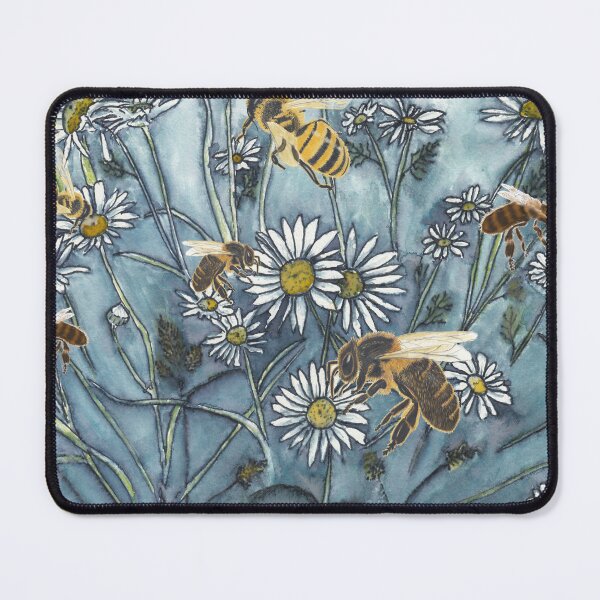 Item preview, Bees in the Wild Daisies designed and sold by The Elderberry Blossom.