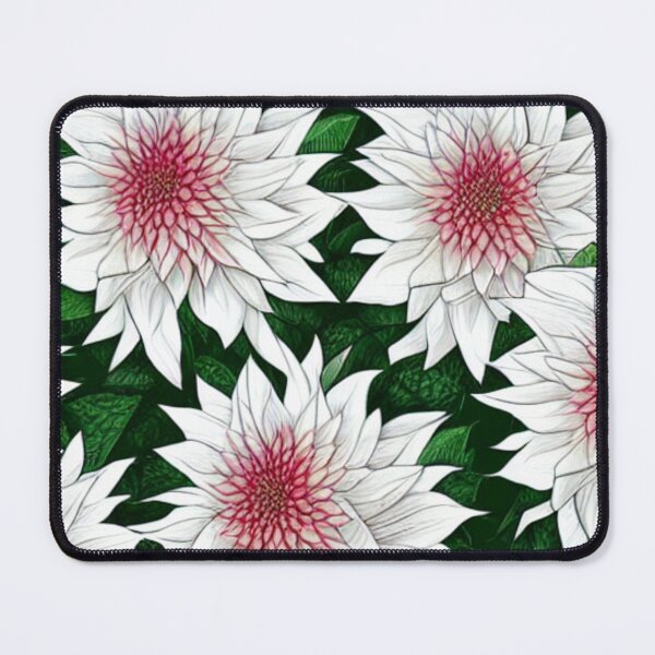 Item preview, Patterns of white flowers and green leaves designed and sold by ArteEterno.