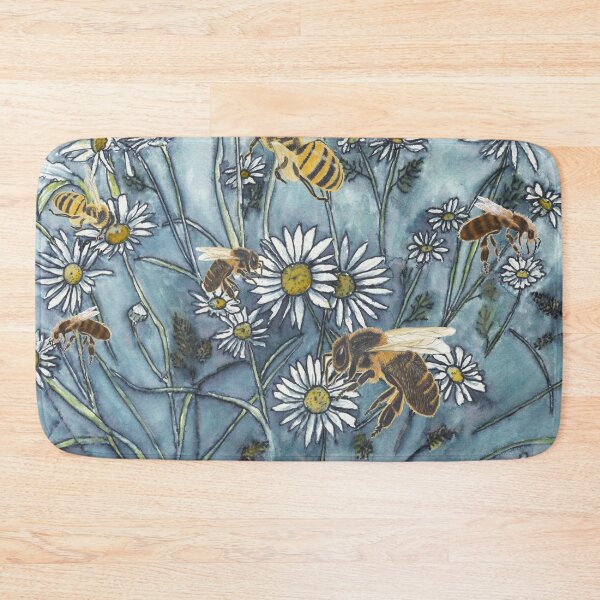 Item preview, Bees in the Wild Daisies designed and sold by The Elderberry Blossom.
