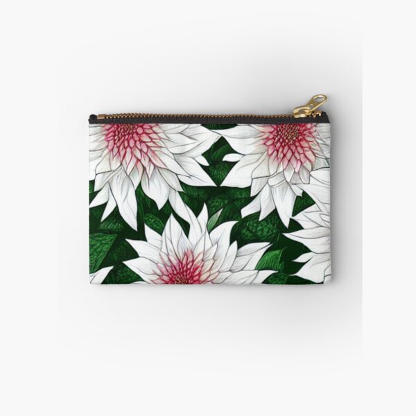 Item preview, Patterns of white flowers and green leaves designed and sold by ArteEterno.