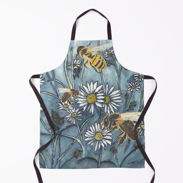 Item preview, Bees in the Wild Daisies designed and sold by The Elderberry Blossom.