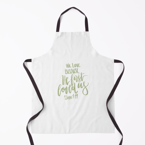 Item preview, sage green 1 john 4:19 we love because he first designed and sold by anna-b-.