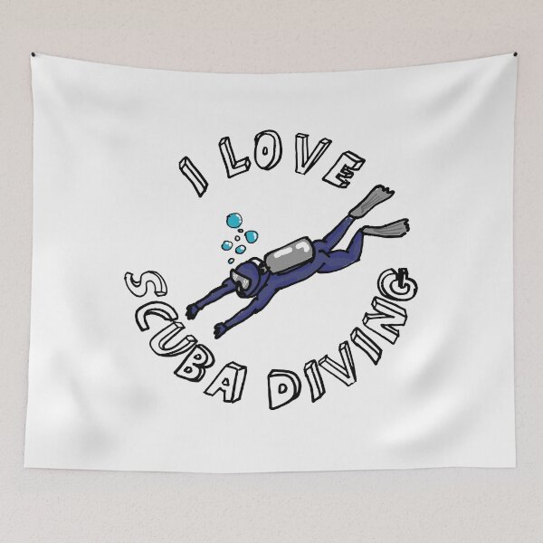 Item preview, I love scuba diving | outdoor sport designed and sold by Orloff.