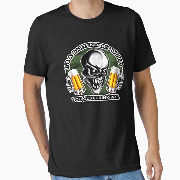 Item preview, Bartender Skull: It's A Bartender's World 5 designed and sold by sdesiata.