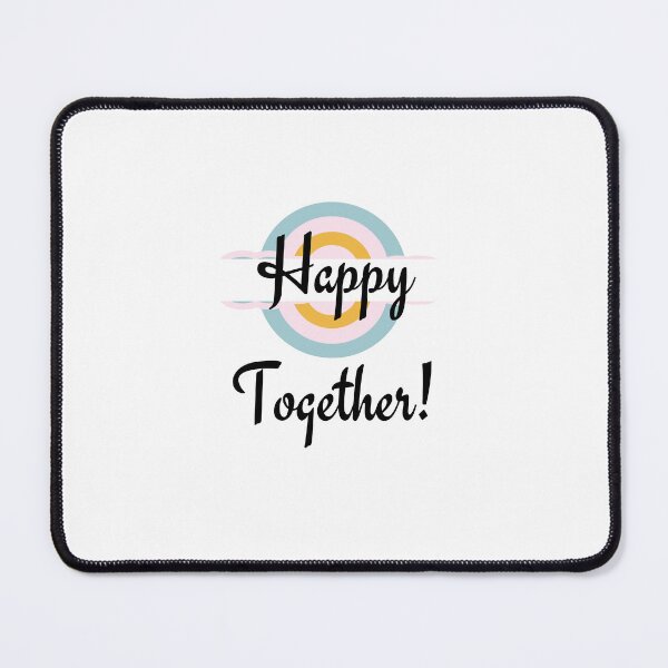 Item preview, Happy together rainbow pastel colors with happy, love, better together, happy family, together forever meaningful design. designed and sold by LittlethingsbyE.