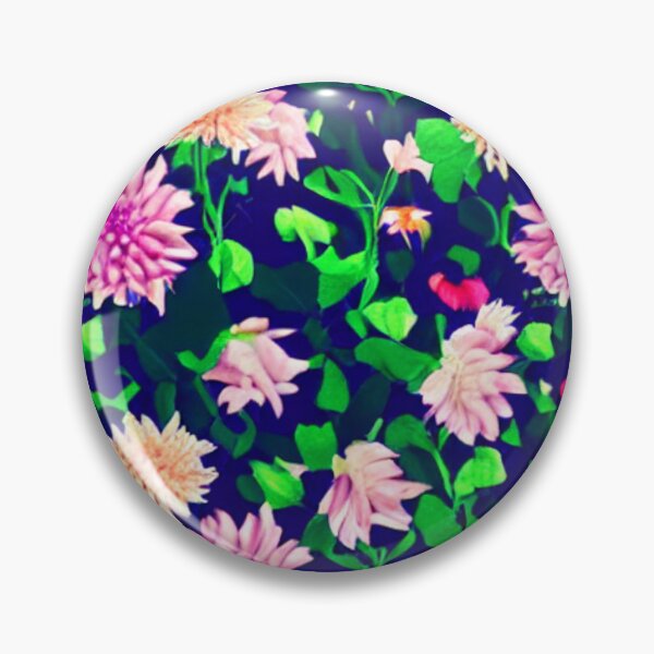 Item preview, Pink and yellow flower patterns designed and sold by ArteEterno.