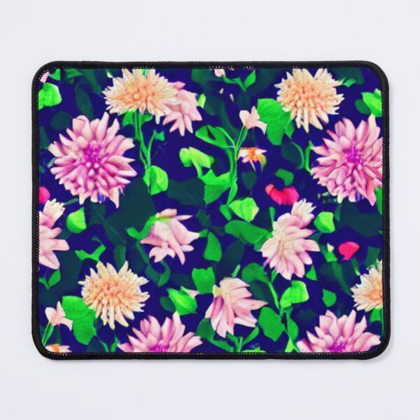 Item preview, Pink and yellow flower patterns designed and sold by ArteEterno.