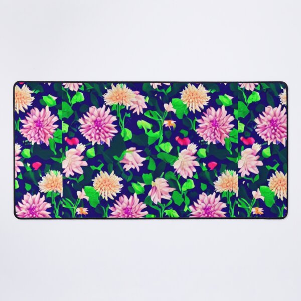 Item preview, Pink and yellow flower patterns designed and sold by ArteEterno.